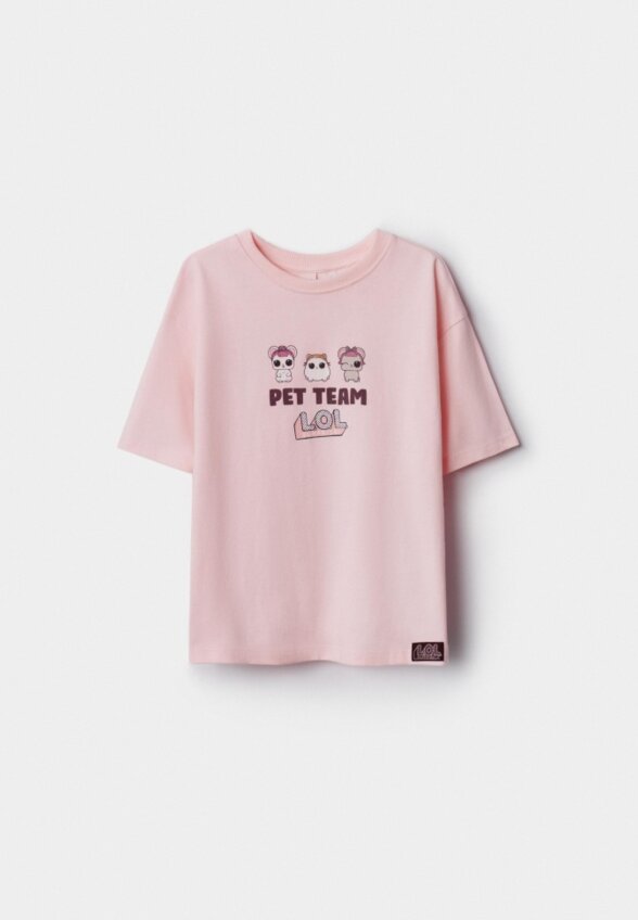 Футболка оверсайз для девочек из коллекции SELA × L.O.L.