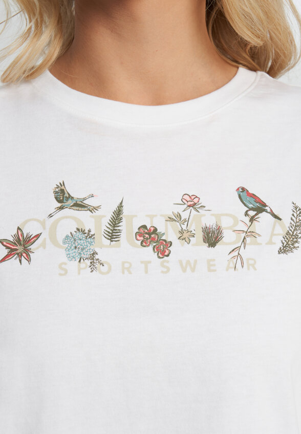 Футболка женская Columbia Rolling Bend Graphic Relaxed Crop SS, Белый