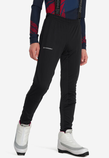 Брюки для беговых лыж для мальчиков Nordski Jr. Advance, Черный