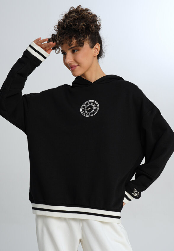 Худи женское оверсайз Reebok Lawn Club, Черный