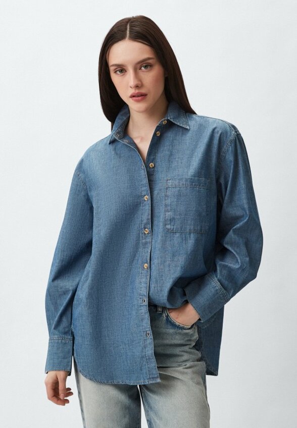 Рубашка джинсовая Mango