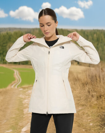Куртка мембранная женская The North Face Hikesteller, Бежевый женщинам