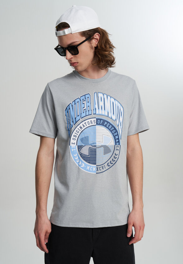Футболка мужская Under Armour Varsity Crest, Серый
