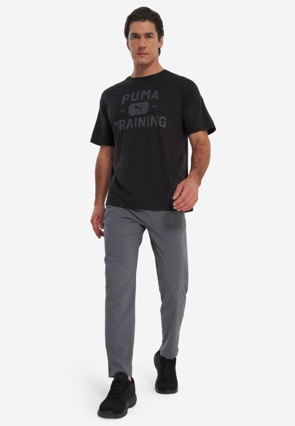 Футболка мужская PUMA Graphics Train Logo Relaxed, Черный