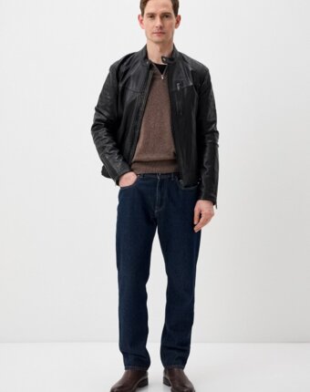 Куртка кожаная Urban Fashion for Men мужчинам
