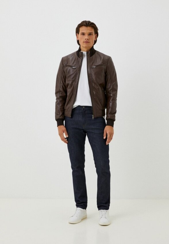 Куртка кожаная Urban Fashion for Men
