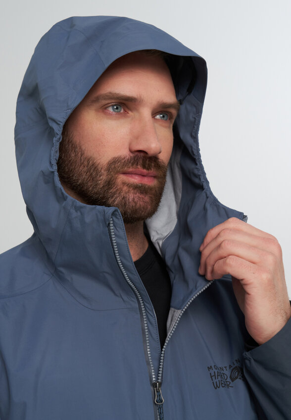 Куртка мембранная мужская Mountain Hardwear Cloud Cipher Hooded Jacket, Синий