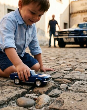 Игрушечная гоночная машинка Baghera Ford Mustang, синяя детям