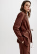 Жакет с поясом из смесового хлопка и льна4  - превью