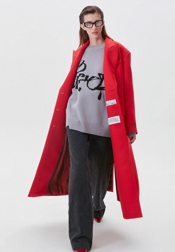 Пальто двубортное Eve&Esther