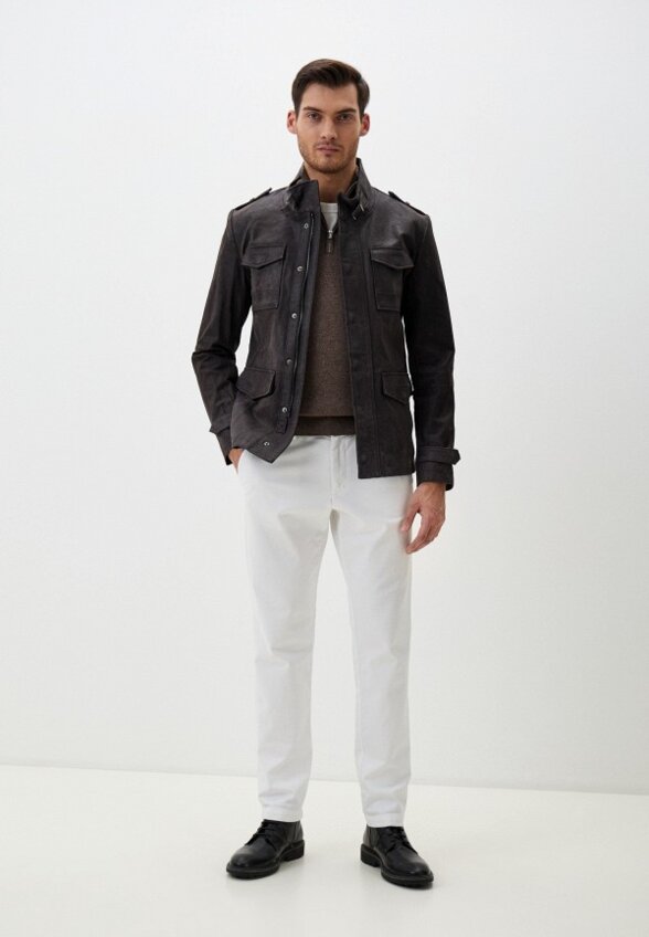 Куртка кожаная Urban Fashion for Men