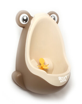 Писсуар для мальчиков ROXY-KIDS "Лягушка с прицелом", бежево-коричневый детям