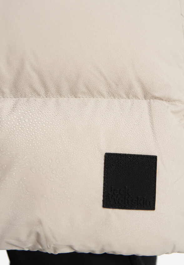 Пальто пуховое женское Jack Wolfskin Frozen Palace, Бежевый
