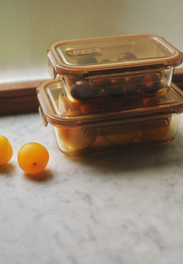 Стеклянный контейнер для хранения продуктов