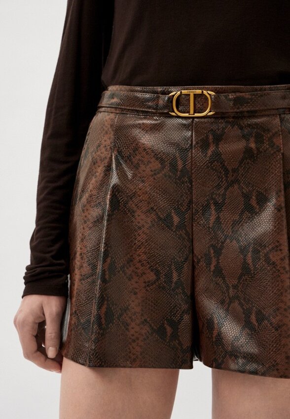 Шорты кожаные Twinset Milano