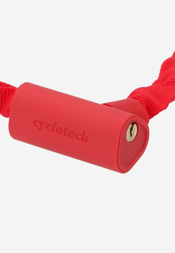 Замок велосипедный с ключами Cyclotech CLK-10, Красный