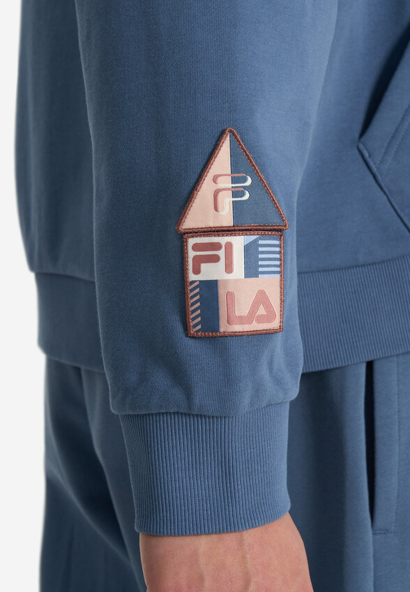 Худи мужское оверсайз FILA, Синий
