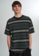 Футболка мужская Vans LX Pique Stripe SS, Зеленый2  - превью