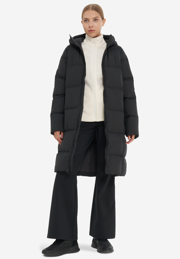 Пальто пуховое женское Jack Wolfskin Frozen Lake, Черный