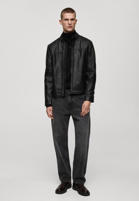 Куртка кожаная Mango Man