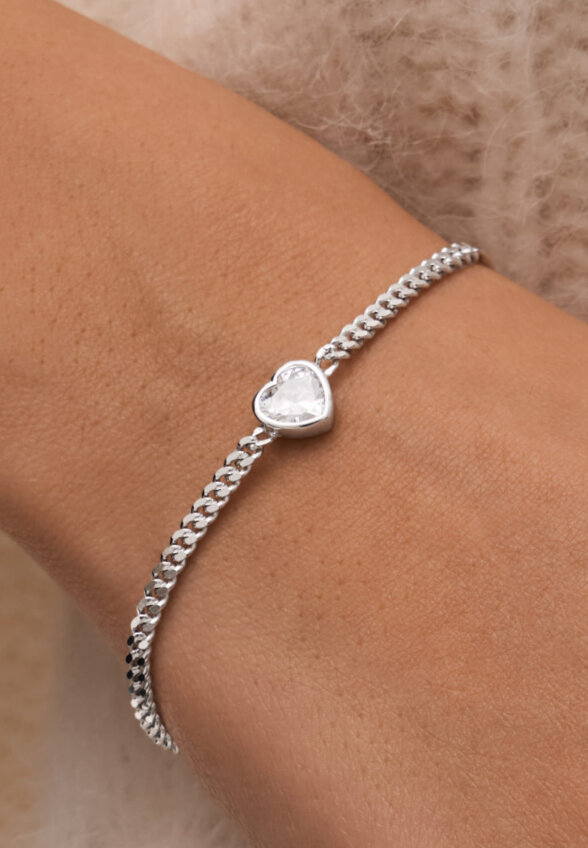 Серебряный браслет с фианитом Ангел MIE