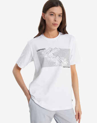 Футболка женская Bask Topography Lt V2, Белый женщинам