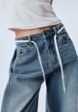 Джинсы WIDE LEG со встречными складками6  - превью