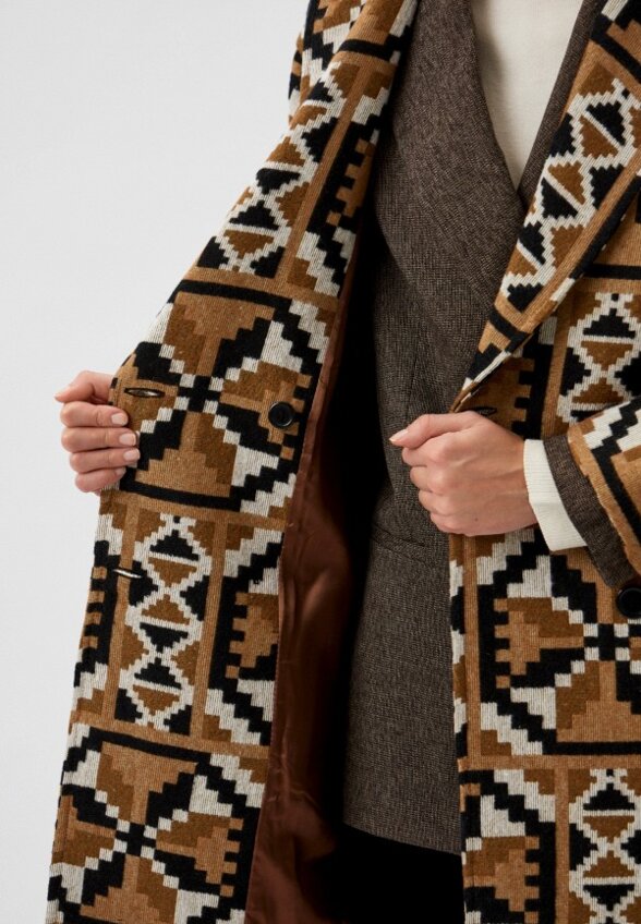 Пальто однобортное La Martina