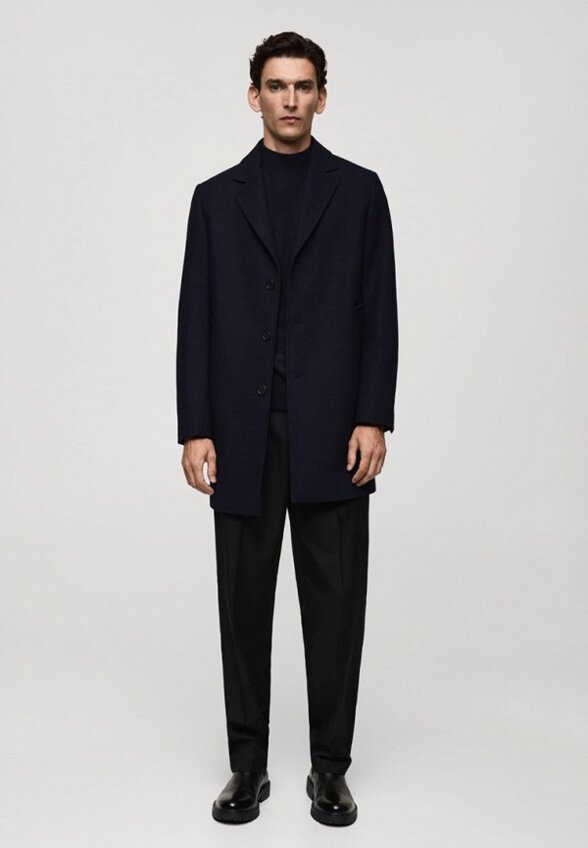 Пальто однобортное Mango Man