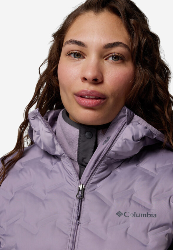Ультралегкий пуховик женский Columbia Delta Ridge II Down Hooded Jacket, Розовый