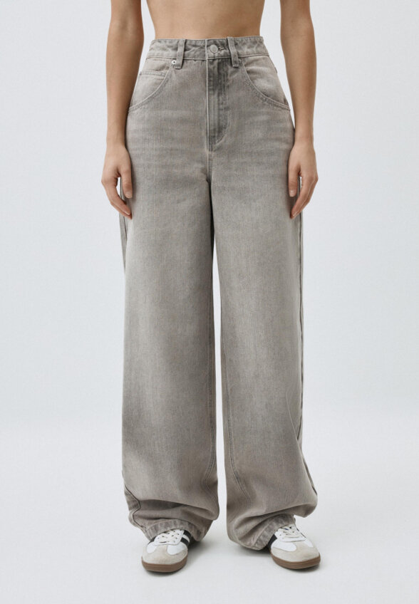 Джинсы Wide Leg с тинтом