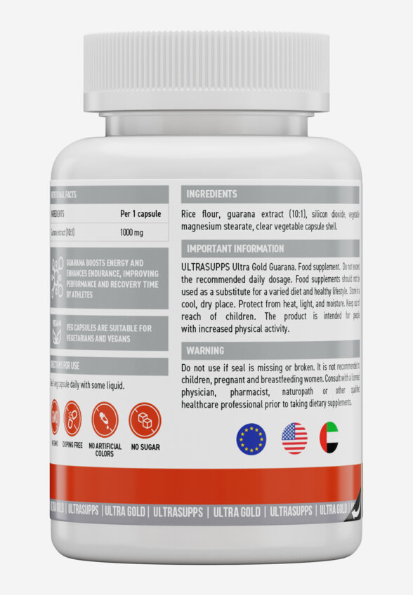 Гуарана Ultrasupp Ultra Gold, 90 шт, Белый