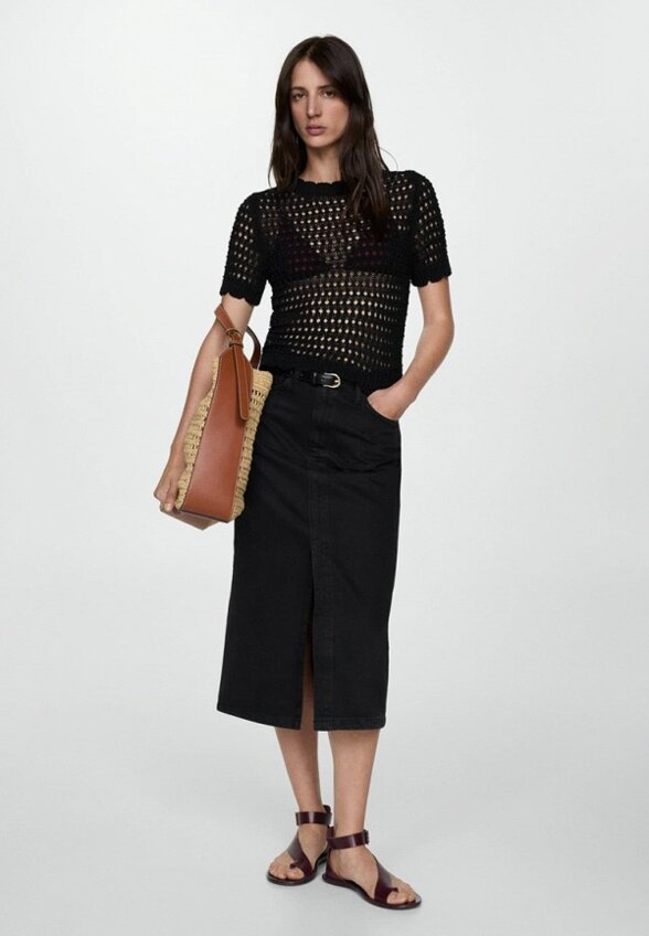 Юбка джинсовая Mango