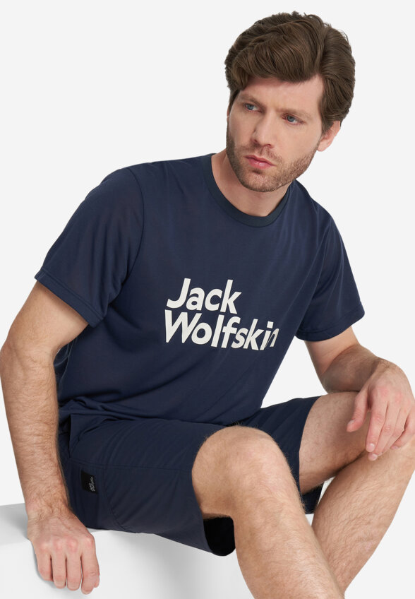 Футболка мужская Jack Wolfskin Brand, Синий