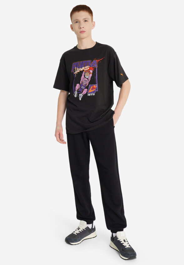 Футболка для мальчиков PUMA Basketball Hoopstellations, Черный