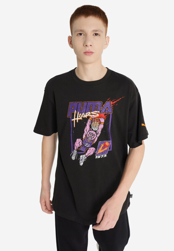 Футболка для мальчиков PUMA Basketball Hoopstellations, Черный