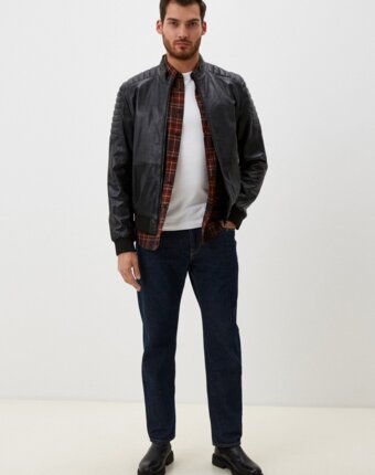 Куртка кожаная Urban Fashion for Men мужчинам