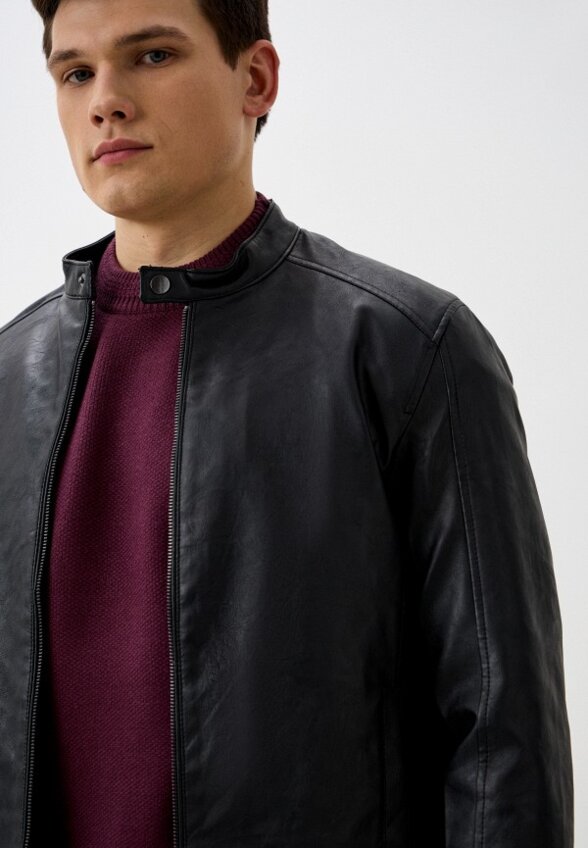 Куртка кожаная Jack & Jones