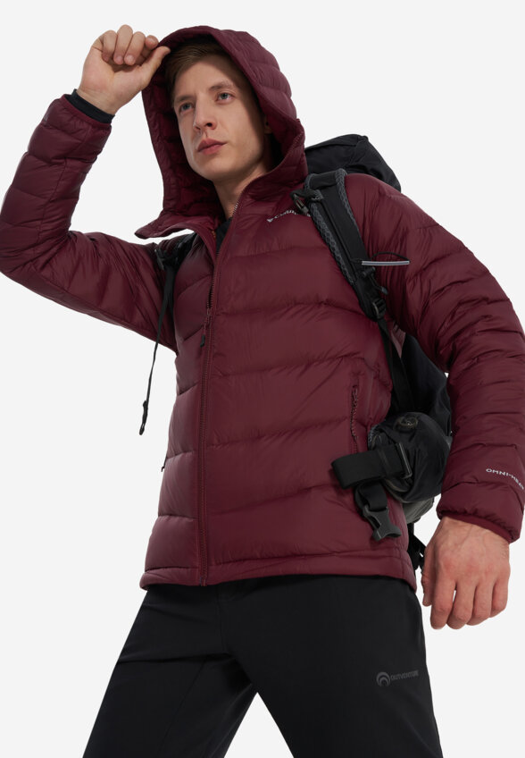 Ультралегкий пуховик мужской Columbia Centennial Creek III Down Hooded Jacket, Красный