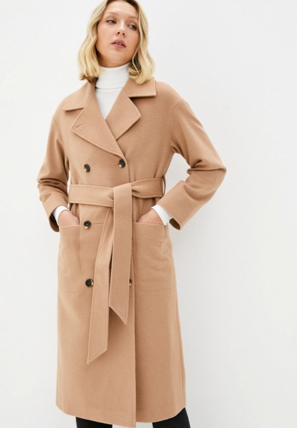 Пальто двубортное Bottom Line