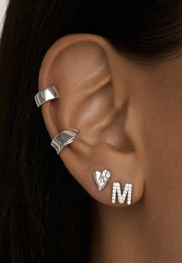 Моносерьга в виде буквы М MIESTILO MIE