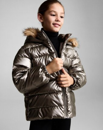 Куртка утепленная Mango Kids детям