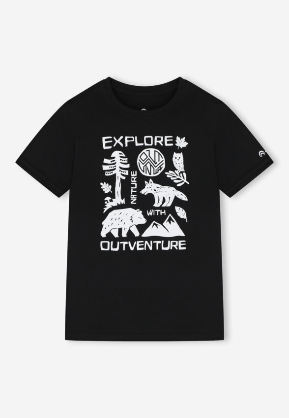 Футболка для мальчиков Outventure, Черный