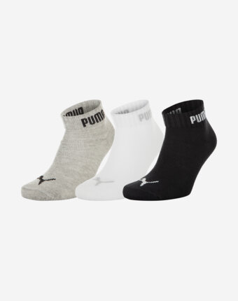 Носки PUMA Quarter-V, 3 пары, Черный женщинам