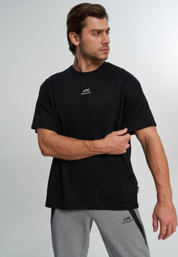 Футболка мужская оверсайз Athlex, Черный