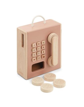 Игрушечный таксофон ЛИВУД (LIEWOOD), мульти микс с темно-розовым детям