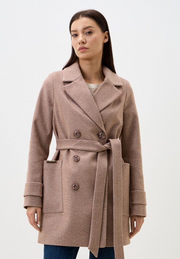 Пальто двубортное Gaxgax