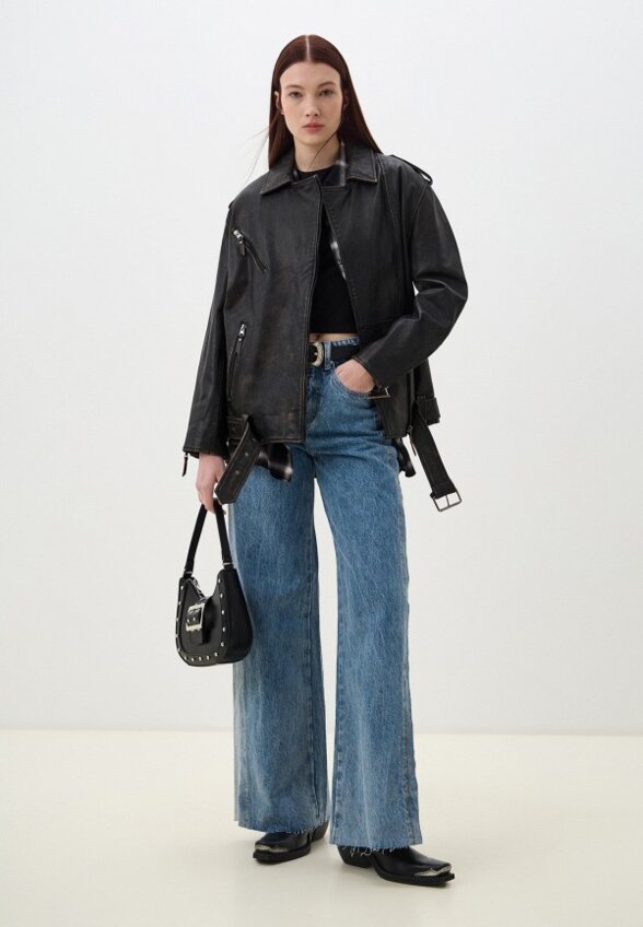 Куртка кожаная Снежная Королева