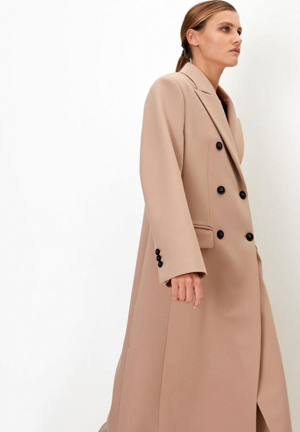 Пальто двубортное Brusnika