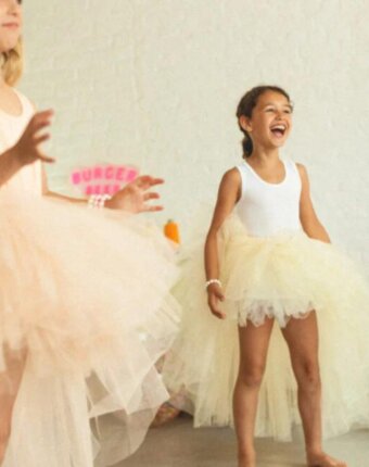 Юбка рок-н-ролл Рататам (Ratatam) "Ваниль", ванильная, 4-8 лет детям